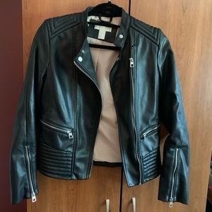 Black Faux Leather Jacket